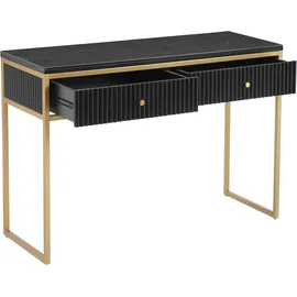 LEONIQUE Fleuriss Konsolentisch 110x40x76 schwarz