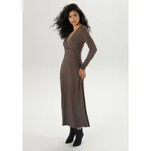 Aniston SELECTED Maxikleid Grün/Rot/Schwarz/Weiß 46