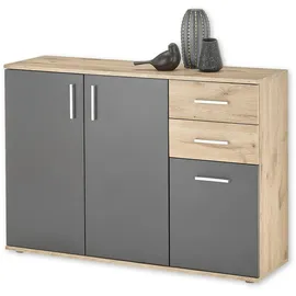 HBZ Sideboard 120 x 84 x 35 cm Grau