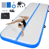 Vevor Gymnastik-Luftmatte Aufblasbare Gymnastik-Tumbling-Matte, Tumbling-Bahn mit Elektrischer Pumpe, 300