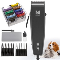 Moser Rex 1230 Hunde-Schermaschine mit Aufsteckkamm Set - leise Schermaschine für mittelgroße Hunde und Katzen - leistungsstark & robust - Tierhaarschneider Trimmer für Fell und Pfoten