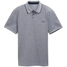 Tom Tailor Regular Fit Poloshirt mit Kontraststreifen, Blau, L