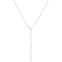 Collierkettchen ELLI "Y-Kette Kugel Design 925 Sterling Silber", silber, Halsketten, Damen, 50, ohne Stein, Silber 925 (Sterlingsilber), L: 50cm