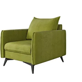 s-style möbel Sessel Azalea Luxusmikrofaser 0 x 0 x 0 cm Grün