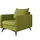 s-style möbel Sessel Azalea Luxusmikrofaser 0 x 0 x 0 cm Grün