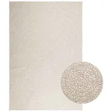 vidaXL ZIZUR Teppichboden 160 x 230 cm Creme