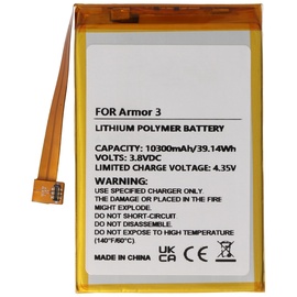 AccuCell Li-Polymer-Akku 10300mAh 3.8V für Ulefone Armor 3 Handy