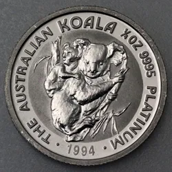 Platinmünze 1/4oz Koala verschiedene Jahrgänge diff. (Australien)