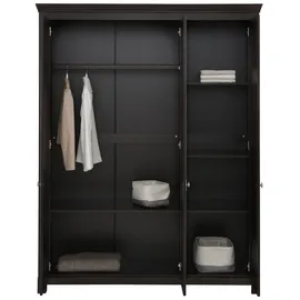 Home Affaire Kleiderschrank »Rauna, mit Lamellen und Kassetten, klassischer Landhausstil, rustikal«, (2 Breiten: 113/159 cm H/T ca. 195/60 cm), massive Kiefer, Metallgriffe, mehrere Varianten, zeitloses Design