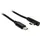 Inter-Tech Kabel Type C auf Type C 90 Grad, 1m schwarz