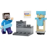 Lego Minecraft Steve Minifigur mit Ofen und Diamant-Rüstung - Bausatz für Kinder und Sammler