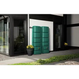 4rain 	Slim Wandtank Set 2 x 330 l inkl. Verbinder dunkelgrün