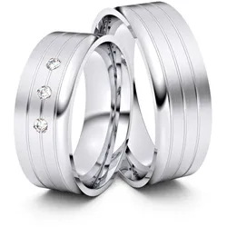 Trauringe Naumburg 585er Weiflgold - 1828