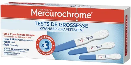 Mercurochrome Schwangerschaftstest 3 Stück