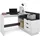 byLIVING Belfast Breite 129 cm, weiß/anthrazit,