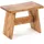 DESIGN DELIGHTS Hocker Mahagoni 40 x 31 x 25 cm Beige