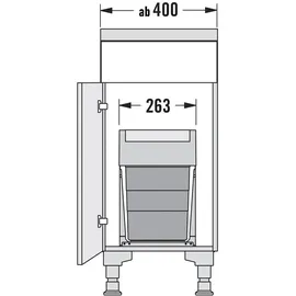 HAILO Tandem 24 l Dunkelgrau