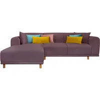 andas Ecksofa »Maroon L-Form«, in skandinavischem Design, mit losen Kissen