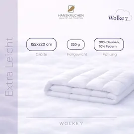 HANSKRUCHEN Hanskruchen, Wolke 7 (320 g, Daune, 155 x 220 cm