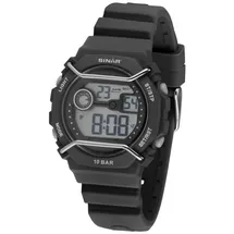 Sinar XE-69-1 10 Gehäuse Quarz schwarz Silikonarmband schwarz onesize