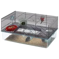 Ferplast Hamsterkäfig, FAVOLA Kleintierkäfig, Hamsterzubehör inklusive, 60 x 37