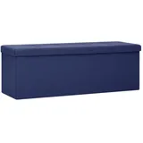 vidaXL Sitzbank Faltbar Blau 110 x 40 x 48 cm