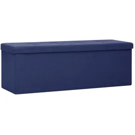 vidaXL Sitzbank Faltbar Blau 110 x 40 x 48 cm
