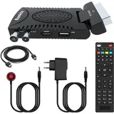 Romicta DVB-T2 Receiver 2024 & Kabel-Receiver DVB-C – H.265 HEVC FTA Full HD PVR, USB, HDMI, SCART, digitaler terrestrischer TV-Tuner, Full HD 1080p High Definition Digital Receiver