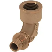 TECE TECEflex Winkelübergangsmuffe Dimension 25mm x Rp 3/4,