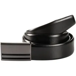 Koppelgürtel MONTI "BERLIN", Damen, Gr. 110, schwarz, Materialmix, unifarben, klassisch, Gürtel, 3,5 cm breit, Klassisch-Business, Koppelschließe