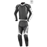 BÜSE Silverstone Pro Damen Motorrad Lederkombi Schwarz/Weiß 42