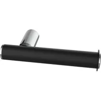 Evenes Reserve-Papierrollenhalter Elida, schwarz matt pulverbeschichtet, BxHxT:32x190x87mm