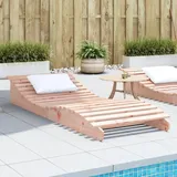 Rantry Sonnenliege Gartenliege Relaxliege Liegestuhl Strandliege Terrassenliege Liege für Garten, Balkon, Terrasse 205x80x31,5 cm Massivholz Douglasie