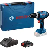 Bosch Professional 18V System Akku Schlagbohrschrauber GSB 18V-25 (max. Schrauben-Ø: 10 mm, inkl. 1x GBA 2.0 Ah, 1x GAL 18V-20, Handwerkerkoffer)