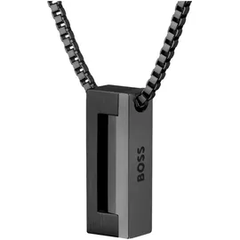 Boss Kette mit Anhänger 1580750 Schwarz / Edelstahl