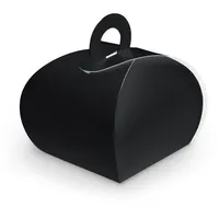itenga Geschenkbox 50x itenga Geschenkbox mit Griff Kraftkarton schwarz