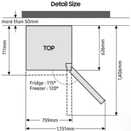 Samsung RB53DG706AS9EF edelstahl look