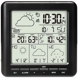 casativo WLAN-Wetterstation mit Aussensensor Schwarz 21