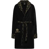 Carlo Colucci Bademantel Schwarz/Gold L