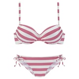 VENICE BEACH Bügel-Bikini Damen rosa-weiß, Gr.36 Cup B,