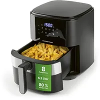 GOURMETmaxx Digitale Heißluftfritteuse XL 6,2 L | Airfryer mit