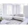 Fun Möbel Ecksofa Sofa mit Schlaffunktion VOGAR Stoff Poso Altweiß Ottomane Links - Weiß