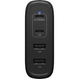 Otterbox 100W 2x USB-C GaN Schnellladegerät, Schwarz