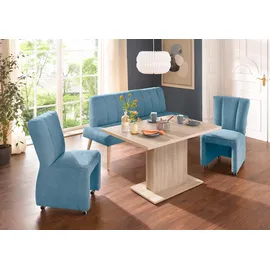 exxpo - sofa fashion Sessel Costa Hochlehnsessel 52 x 95 x 71 cm Blau mit Rollen
