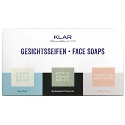 Klar's Klassische Seife Gesichtsseifen Set 3x100 g