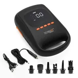 Technaxx 5112 Akku-Kompressor TX-266 mit Powerbank-Funktion, 12 V Adapter zum Betrieb per Kabel