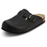 VITAFORM Clog Vollrindleder Formstark schwarz, 47 - 47 EU