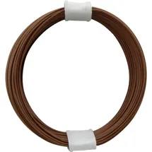 Donau Elektronik 110-8 Litze 1 x 0.04mm2 Braun 10m