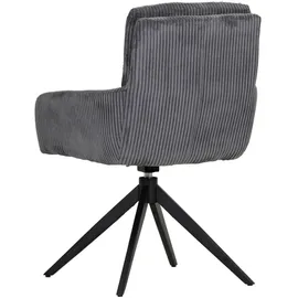 Landscape Drehsessel Olmo Cord 60 x 89 x 69 cm anthrazit