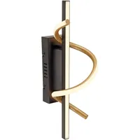 Just light. LED Wandleuchte schwarz messing dimmbar, in 3